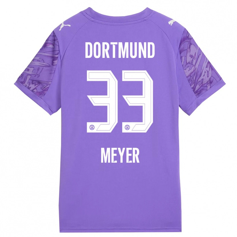 Danxen Kinderen Alexander Meyer #33 Lila Wit Keepersshirt 2025/26 T-Shirt België