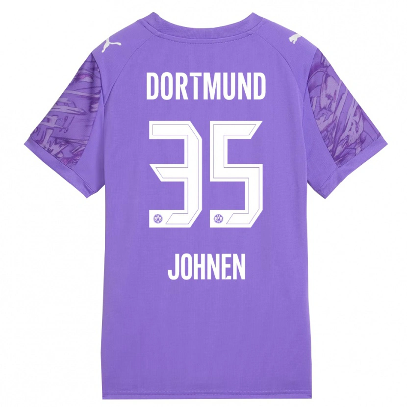 Danxen Kinderen Marcel Johnen #35 Lila Wit Keepersshirt 2025/26 T-Shirt België