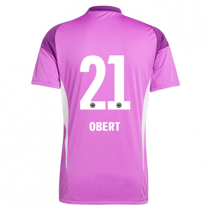 Danxen Kinderen Yuriy Obert #21 Lila Wit Keepersshirt 2025/26 T-Shirt België
