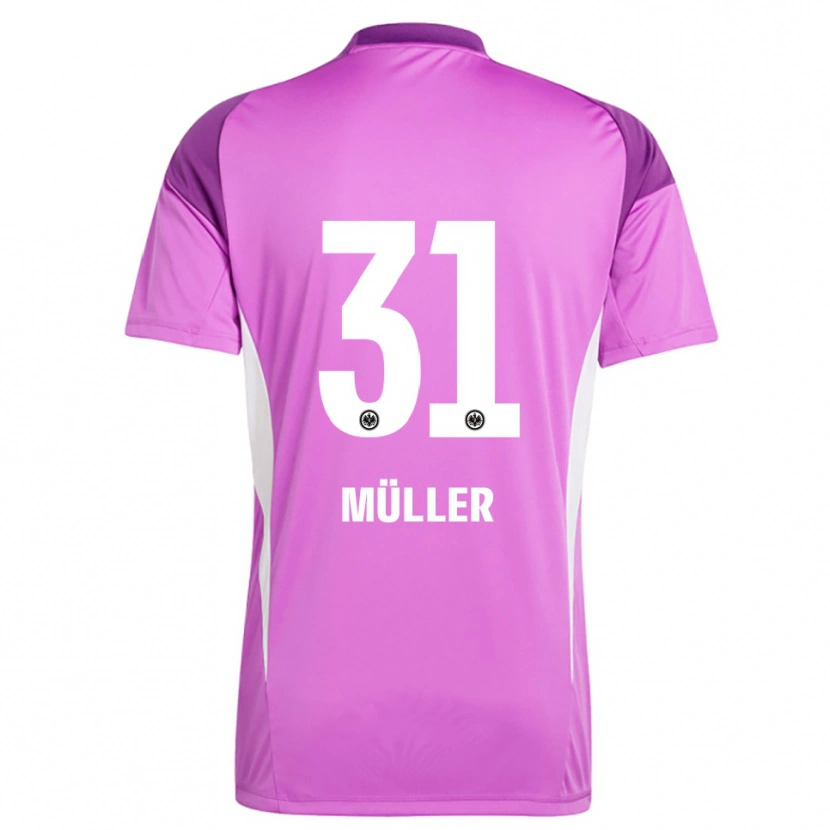 Danxen Kinderen Laurin Müller #31 Lila Wit Keepersshirt 2025/26 T-Shirt België