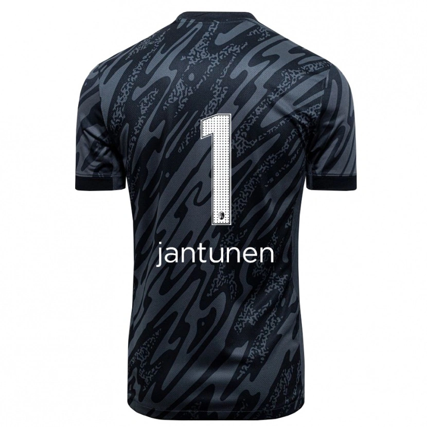 Danxen Kinderen Jaaso Jantunen #1 Zwart Wit Keepersshirt 2025/26 T-Shirt België