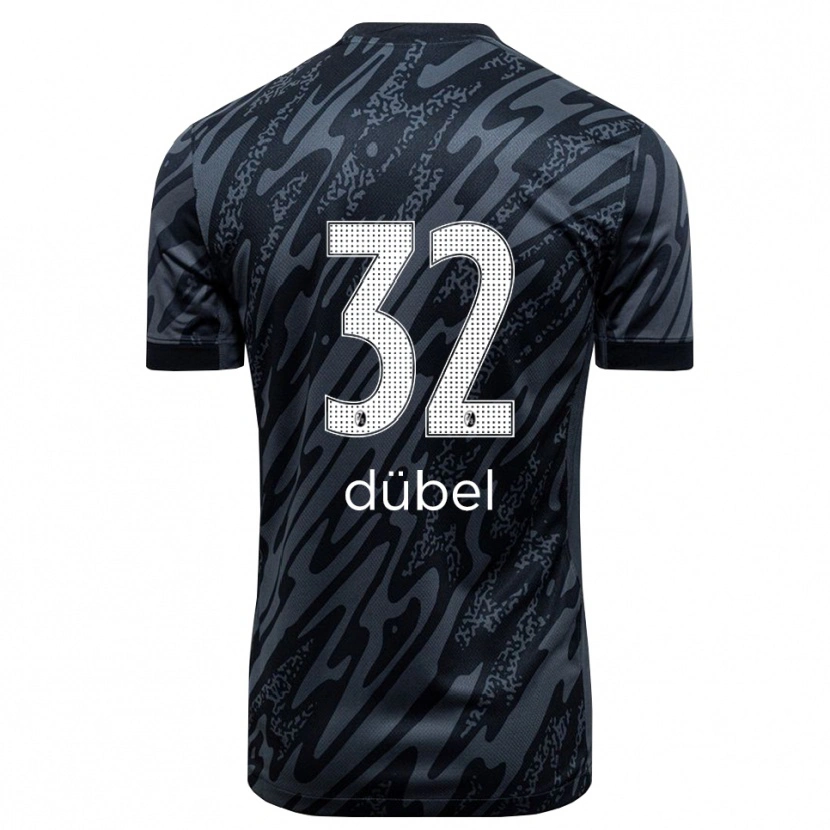 Danxen Kinderen Sarah-Lisa Dübel #32 Zwart Wit Keepersshirt 2025/26 T-Shirt België