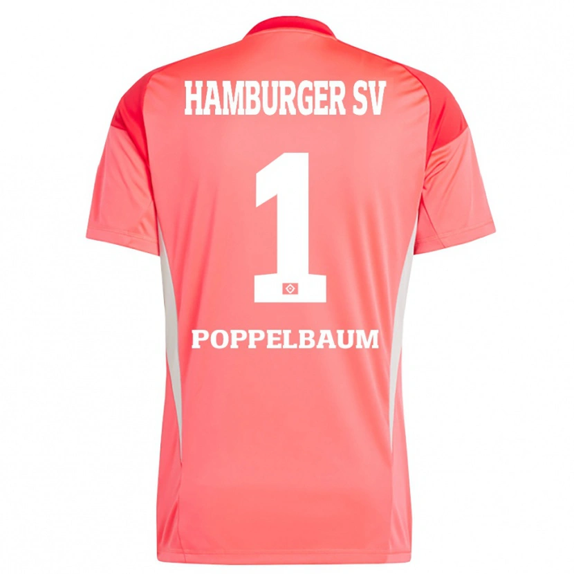 Danxen Kinderen Colin Poppelbaum #1 Rood Oranje Keepersshirt 2025/26 T-Shirt België