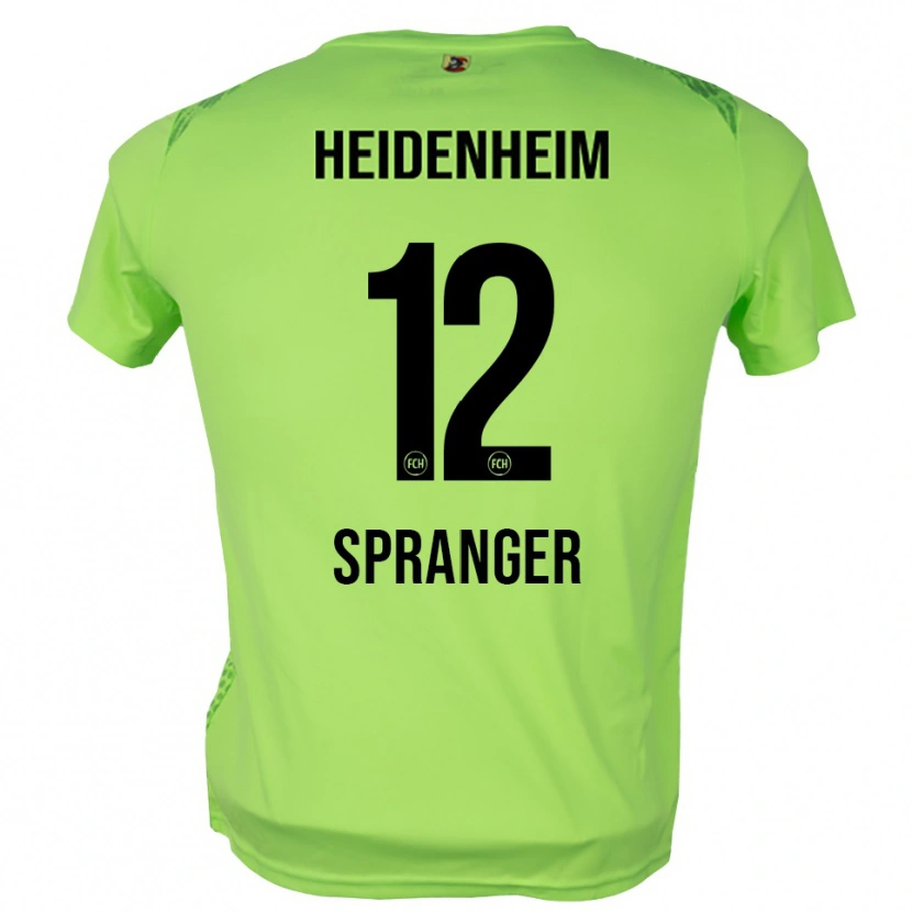 Danxen Kinderen Luke Spranger #12 Bleek Groen Keepersshirt 2025/26 T-Shirt België