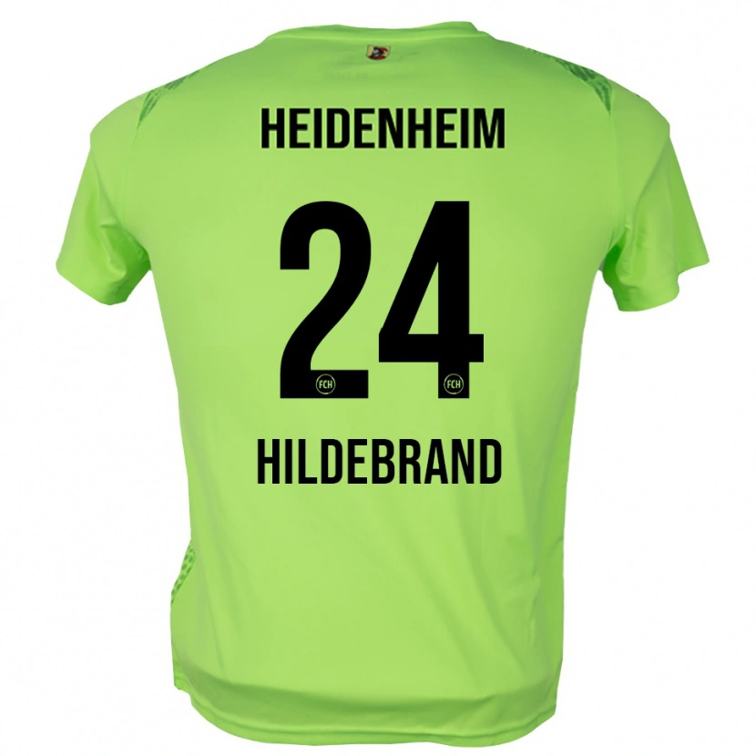 Danxen Kinderen Jan Hildebrandt #24 Bleek Groen Keepersshirt 2025/26 T-Shirt België