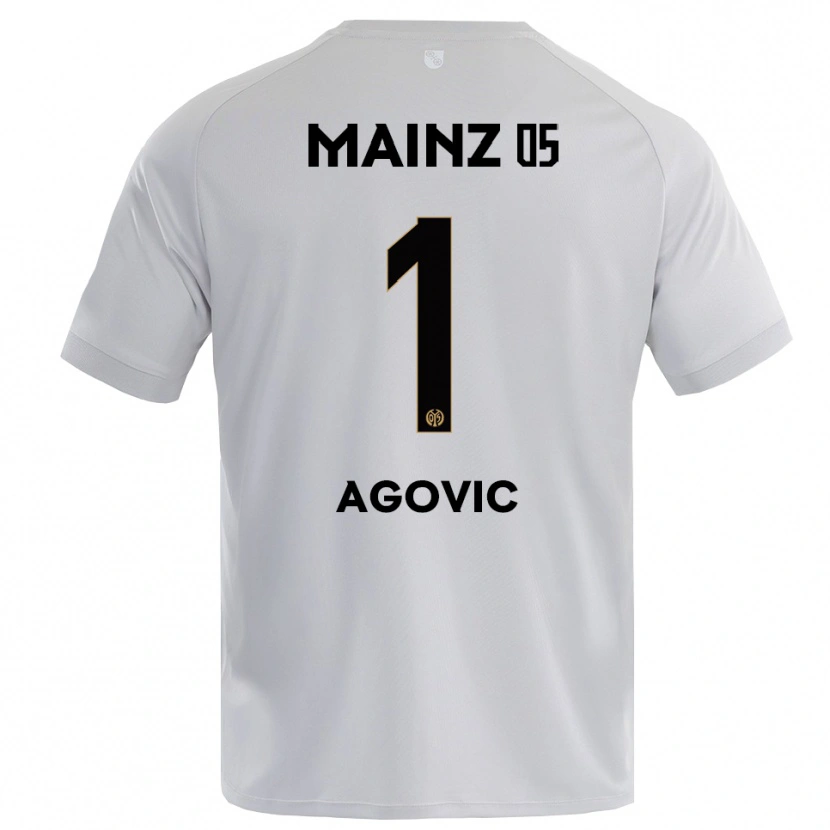 Danxen Kinderen Daris Agovic #1 Lichtgrijs Blauw Keepersshirt 2025/26 T-Shirt België