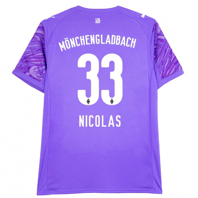 Danxen Kinderen Moritz Nicolas #33 Lila Wit Keepersshirt 2025/26 T-Shirt België