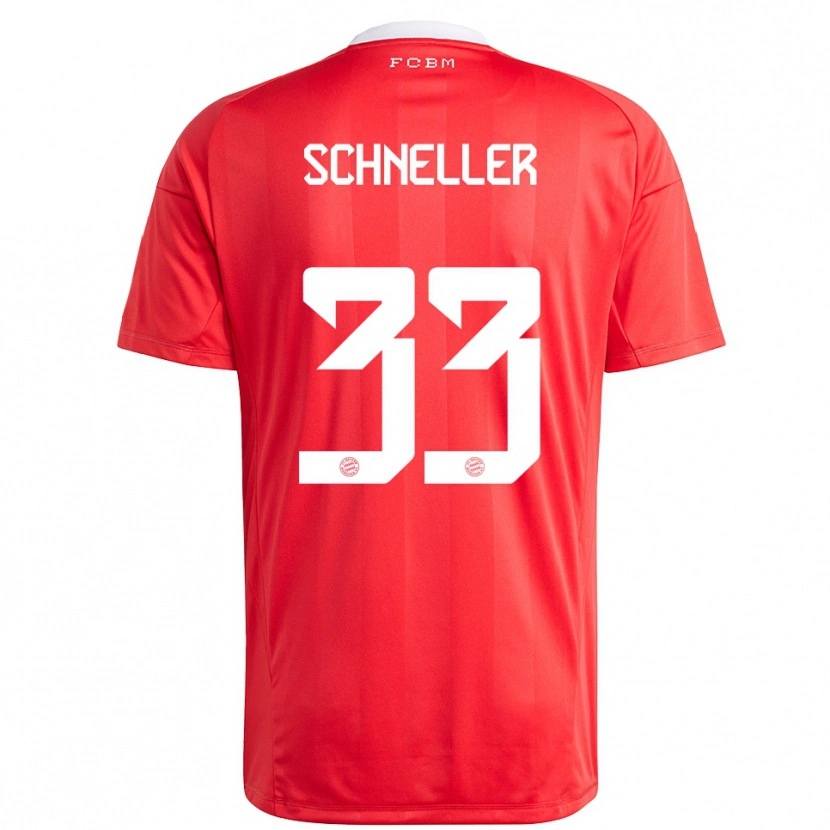 Danxen Kinderen Lukas Schneller #33 Rood Wit Keepersshirt 2025/26 T-Shirt België