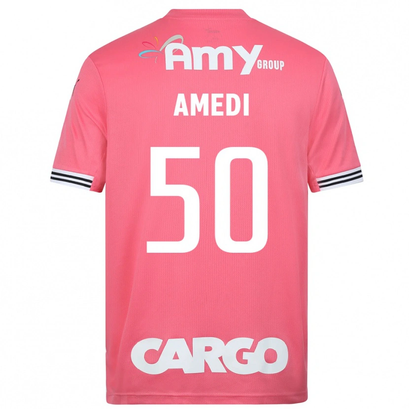 Danxen Kinderen Roie Amedi #50 Roze Wit Keepersshirt 2025/26 T-Shirt België