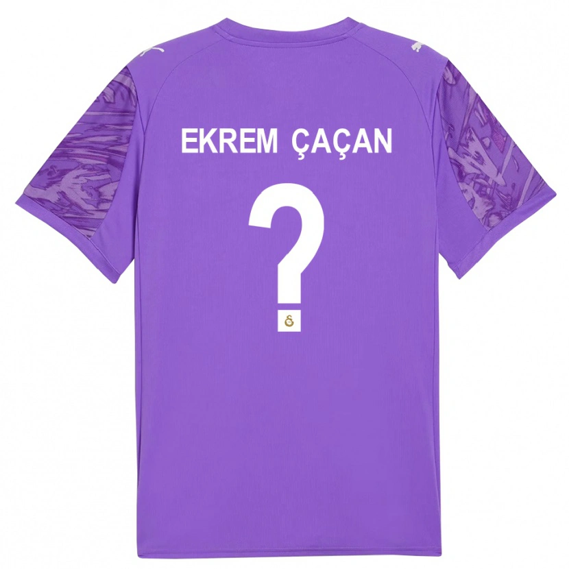 Danxen Kinderen Yağız Ekrem Çaçan #0 Paars Wit Keepersshirt 2025/26 T-Shirt België