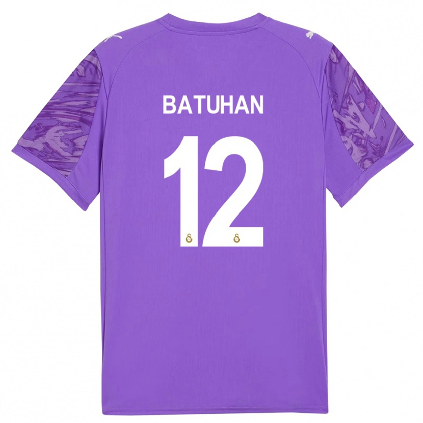 Danxen Kinderen Batuhan Şen #12 Paars Wit Keepersshirt 2025/26 T-Shirt België