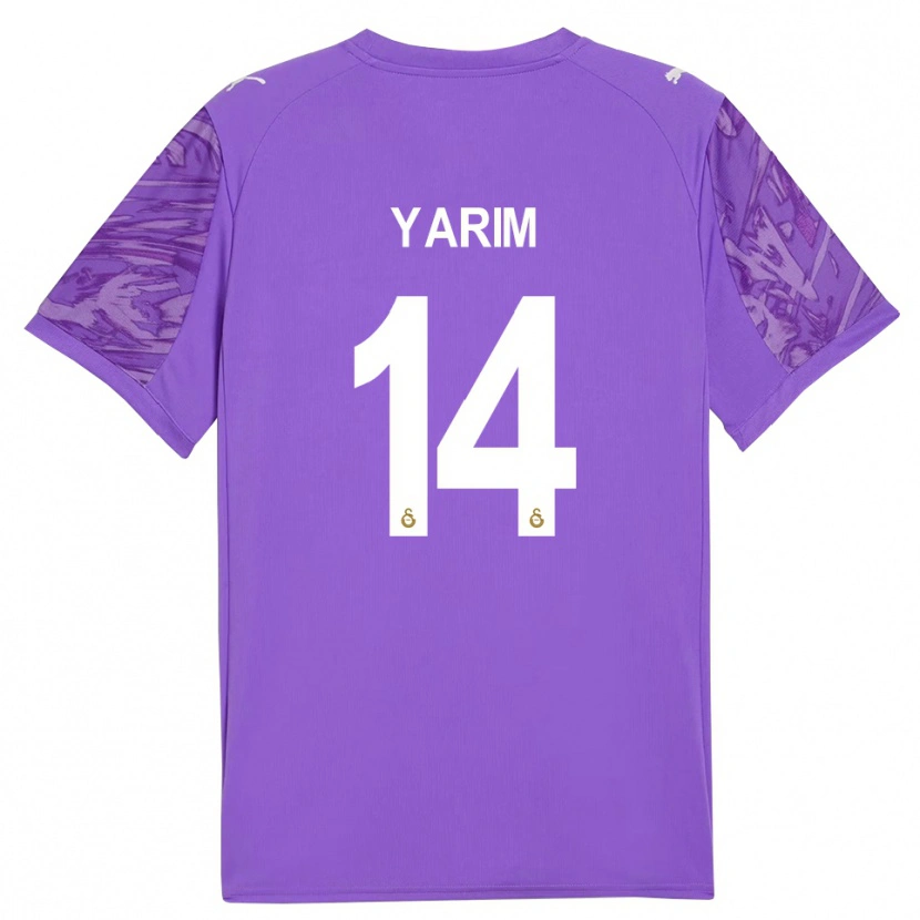 Danxen Kinderen Esra Yarım #14 Paars Wit Keepersshirt 2025/26 T-Shirt België