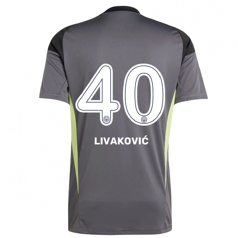 Danxen Kinderen Dominik Livakovic #40 Dim Grijs Zwart Keepersshirt 2025/26 T-Shirt België