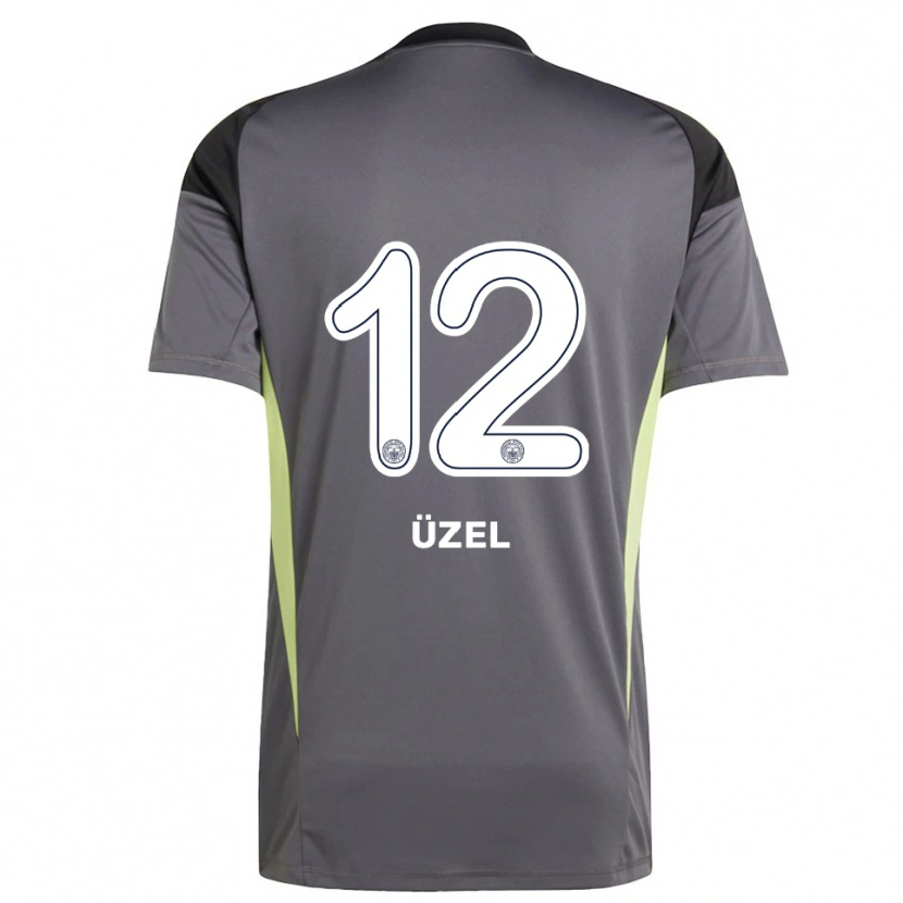 Danxen Kinderen Nevzat Üzel #12 Dim Grijs Zwart Keepersshirt 2025/26 T-Shirt België