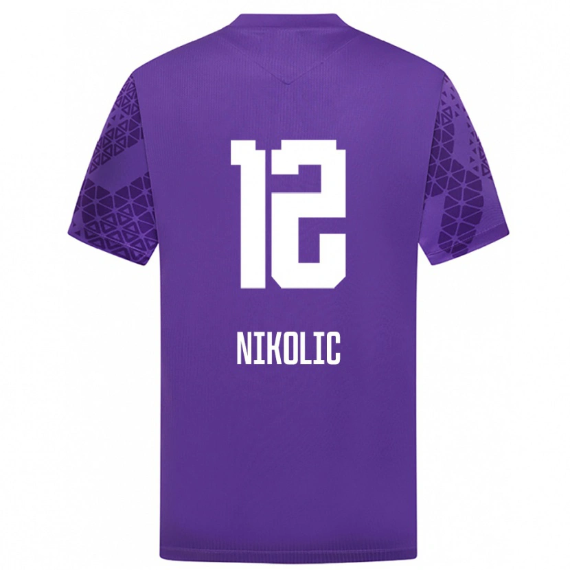 Danxen Kinderen Uros Nikolic #12 Indigo Wit Keepersshirt 2025/26 T-Shirt België