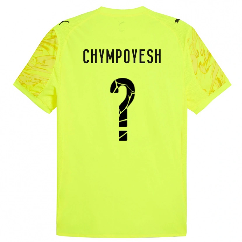 Danxen Kinderen Vladyslav Chympoyesh #0 Groen Geel Keepersshirt 2025/26 T-Shirt België