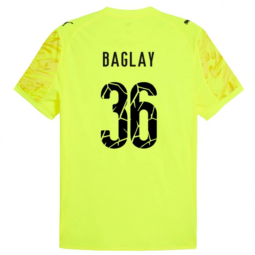 Danxen Kinderen Rostyslav Baglay #36 Groen Geel Keepersshirt 2025/26 T-Shirt België