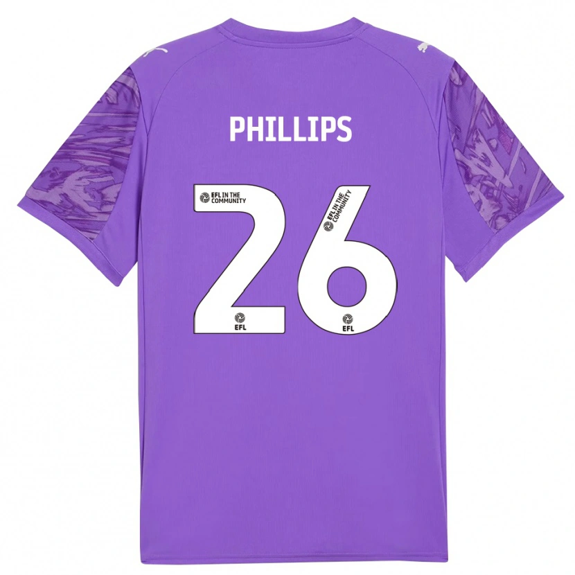 Danxen Heren Noah Phillips #26 Donkerpaars Keepersshirt 2025/26 T-Shirt België