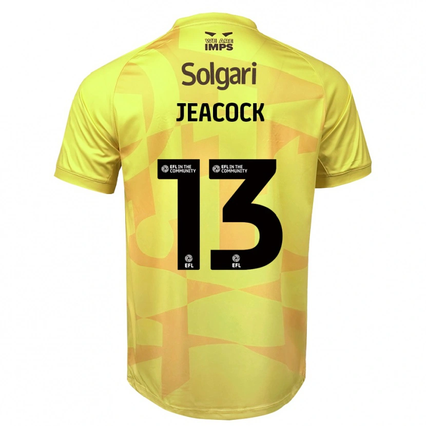 Danxen Heren Zach Jeacock #13 Geel Zwart Keepersshirt 2025/26 T-Shirt België