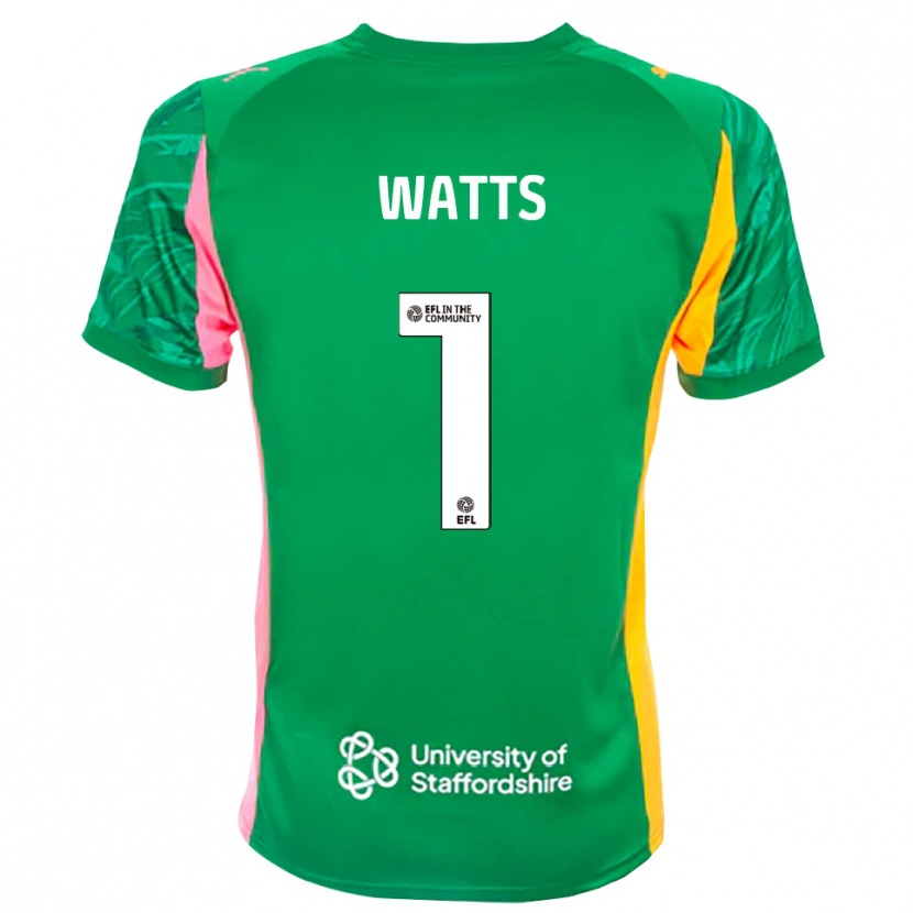 Danxen Heren Connie Watts #1 Groen Roze Oranje Keepersshirt 2025/26 T-Shirt België