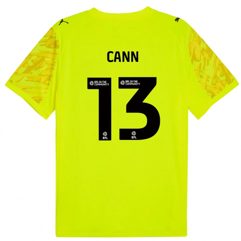 Danxen Heren Ted Cann #13 Fluorescerend Groen Zwart Keepersshirt 2025/26 T-Shirt België