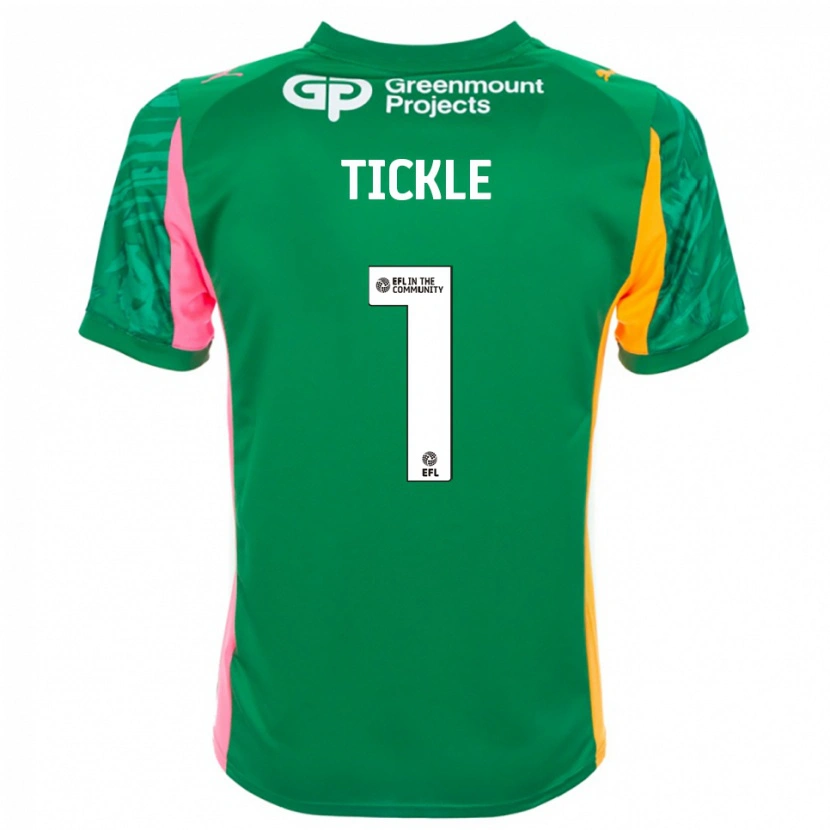Danxen Heren Sam Tickle #1 Groen Roze Oranje Keepersshirt 2025/26 T-Shirt België
