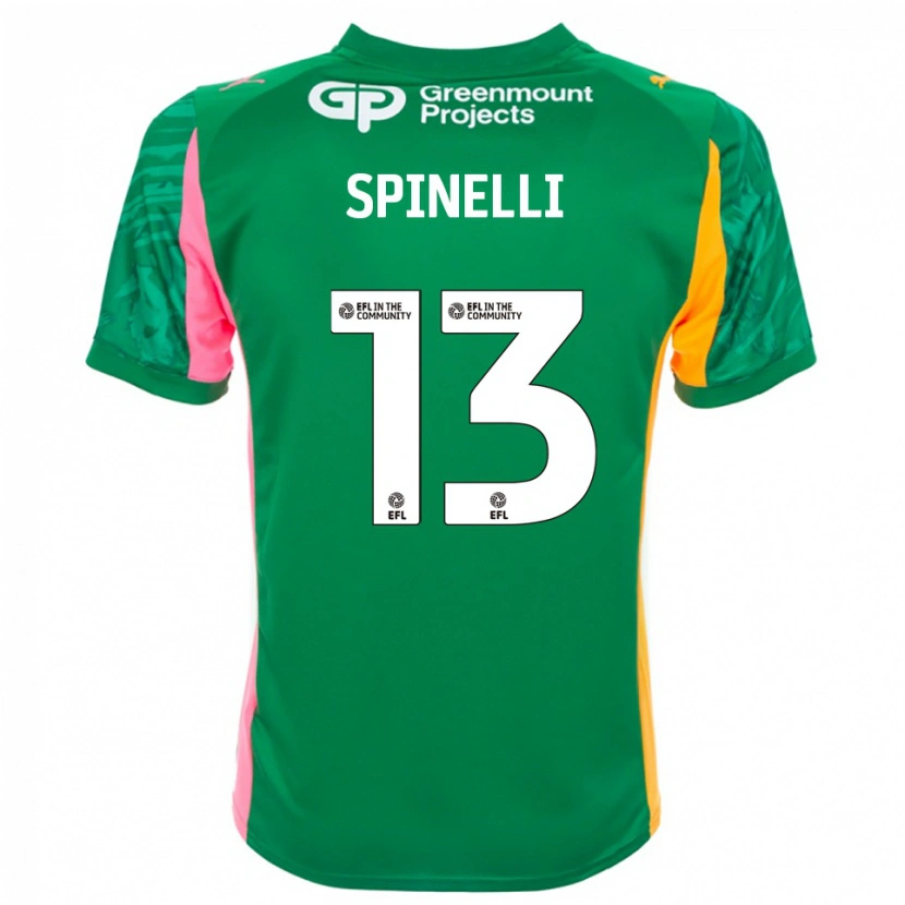 Danxen Heren Matteo Spinelli #13 Groen Roze Oranje Keepersshirt 2025/26 T-Shirt België