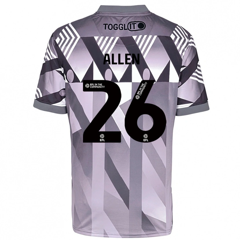 Danxen Heren Lauren Allen #26 Lichtgrijs Keepersshirt 2025/26 T-Shirt België