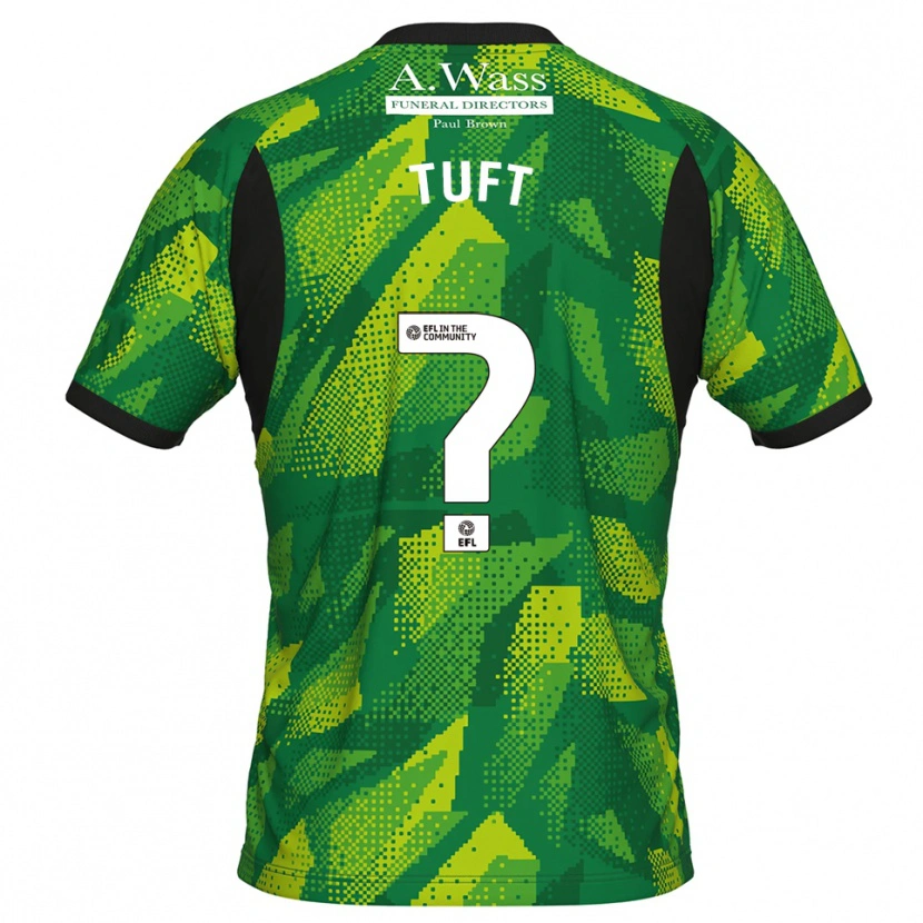 Danxen Heren Jacob Tuft #0 Groen Zwart Keepersshirt 2025/26 T-Shirt België