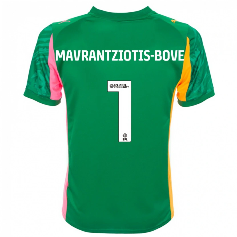 Danxen Heren Kane Mavrantziotis-Bove #1 Groen Roze Wit Keepersshirt 2025/26 T-Shirt België