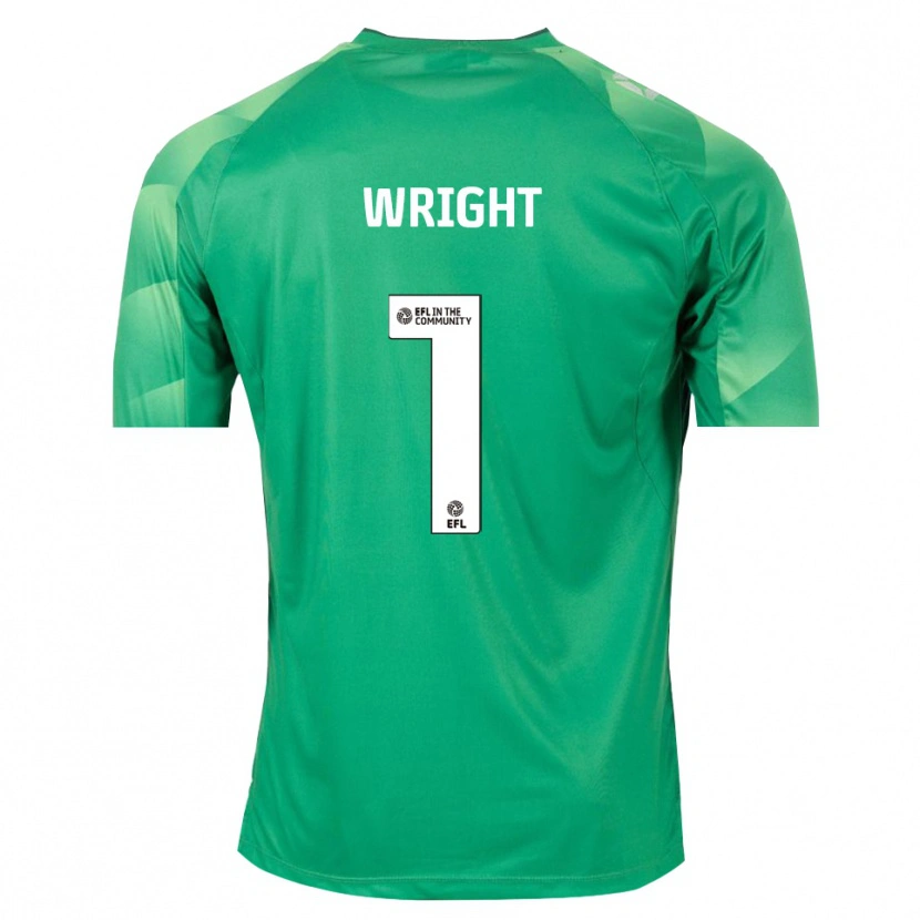 Danxen Heren Joe Wright #1 Groen Wit Keepersshirt 2025/26 T-Shirt België
