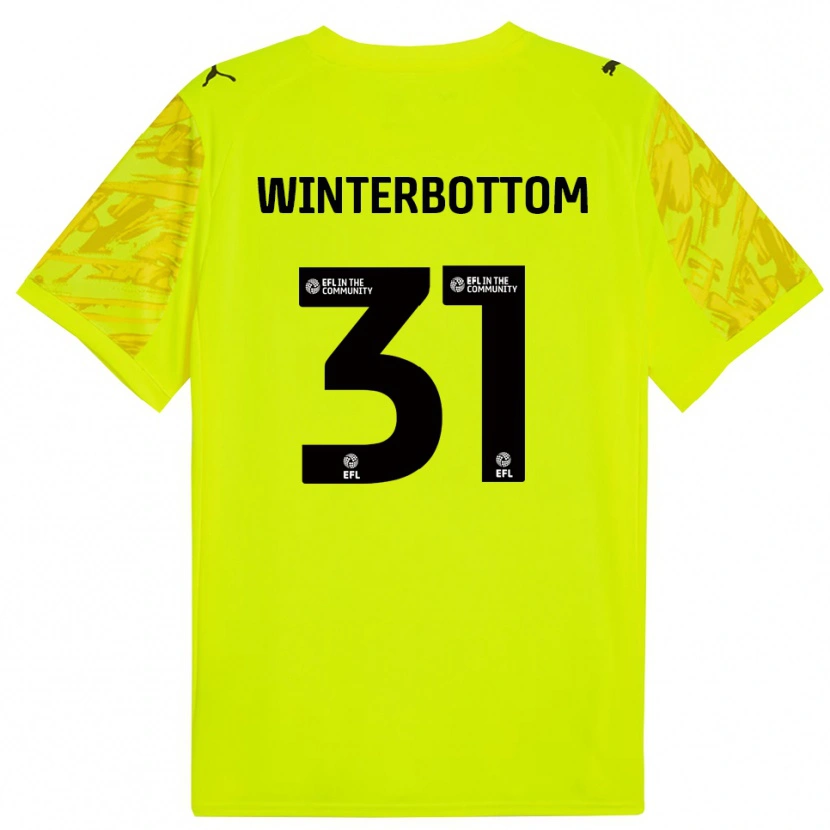 Danxen Heren Ben Winterbottom #31 Geel Zwart Keepersshirt 2025/26 T-Shirt België