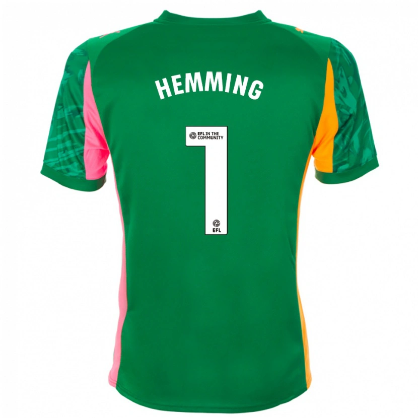 Danxen Heren Zach Hemming #1 Groen Roze Oranje Keepersshirt 2025/26 T-Shirt België