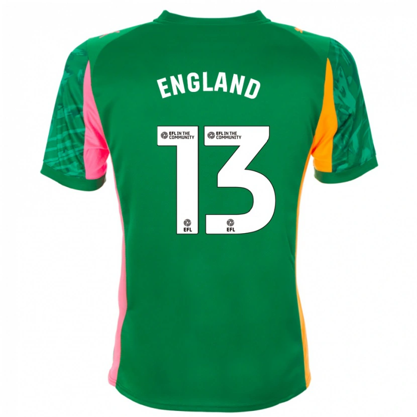 Danxen Heren Kurtis England #13 Groen Roze Oranje Keepersshirt 2025/26 T-Shirt België