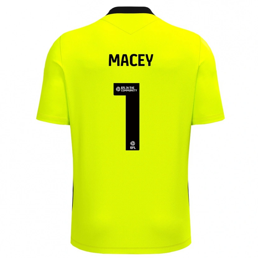 Danxen Heren Matt Macey #1 Geel Zwart Keepersshirt 2025/26 T-Shirt België