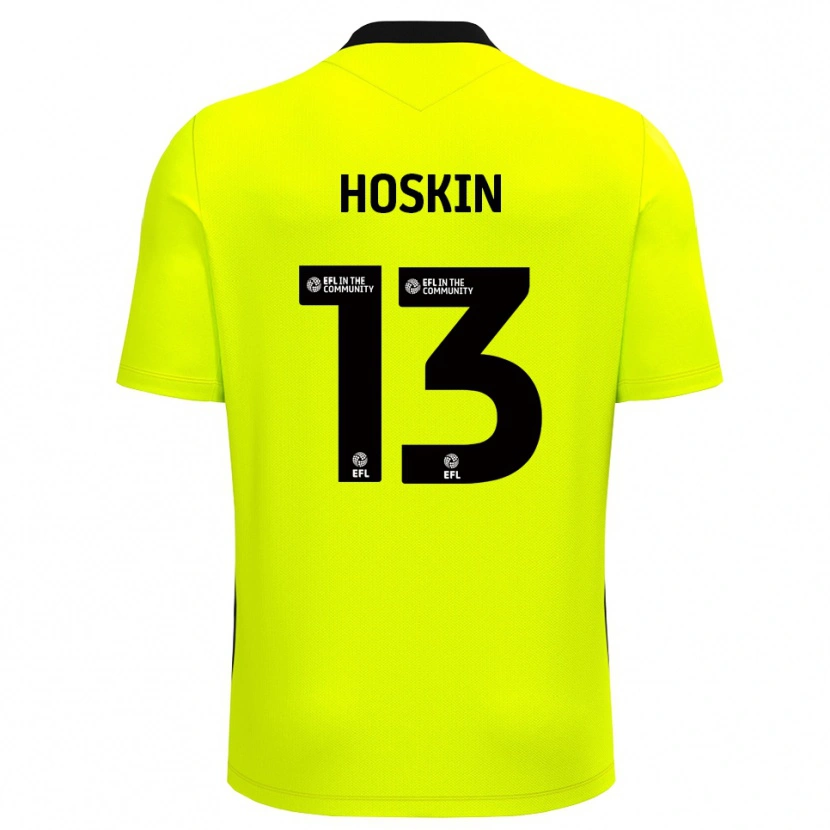 Danxen Heren Owen Hoskin #13 Geel Zwart Keepersshirt 2025/26 T-Shirt België