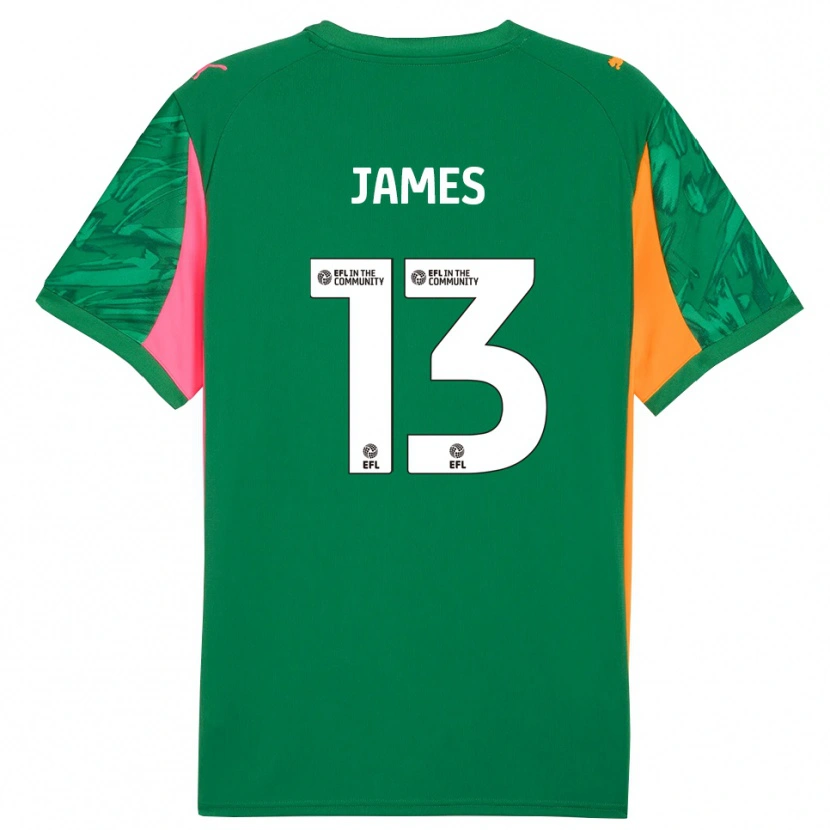 Danxen Heren Dominic James #13 Groen Roze Oranje Keepersshirt 2025/26 T-Shirt België