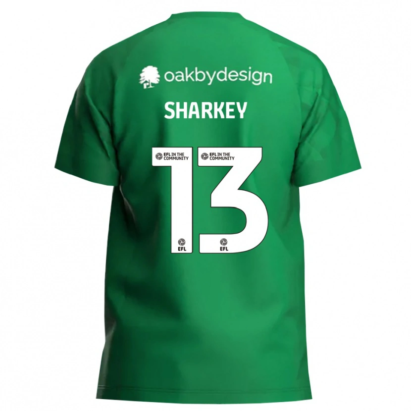 Danxen Heren Toby Sharkey #13 Groen Wit Keepersshirt 2025/26 T-Shirt België