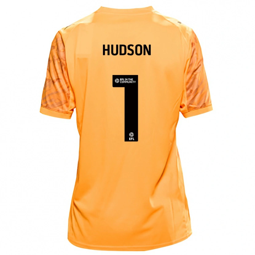 Danxen Heren Mathew Hudson #1 Oranje Zwart Keepersshirt 2025/26 T-Shirt België