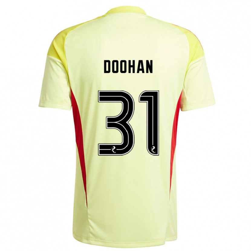 Danxen Heren Ross Doohan #31 Geel Rood Keepersshirt 2025/26 T-Shirt België