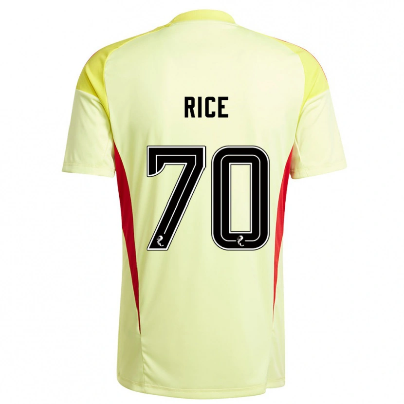 Danxen Heren Aidan Rice #70 Geel Rood Keepersshirt 2025/26 T-Shirt België