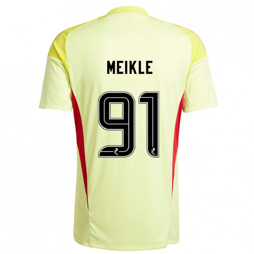 Danxen Heren Jamie Meikle #91 Geel Rood Keepersshirt 2025/26 T-Shirt België