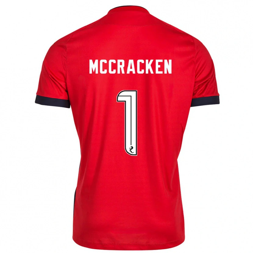Danxen Heren Jon McCracken #1 Rood Wit Keepersshirt 2025/26 T-Shirt België