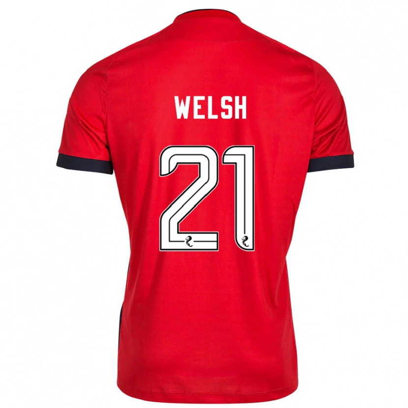 Danxen Heren Tom Welsh #21 Rood Wit Keepersshirt 2025/26 T-Shirt België