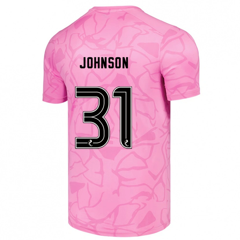 Danxen Heren Murray Johnson #31 Roze Zwart Keepersshirt 2025/26 T-Shirt België