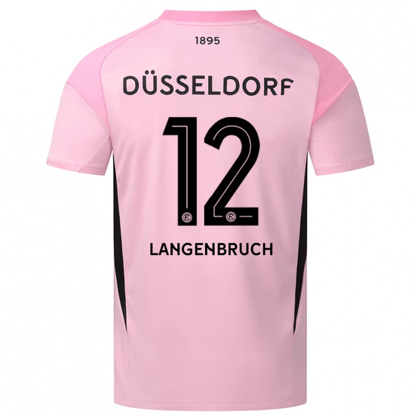 Danxen Heren Linus Langenbruch #12 Roze Zwart Keepersshirt 2025/26 T-Shirt België