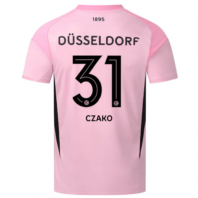 Danxen Heren Milán Czakó #31 Roze Zwart Keepersshirt 2025/26 T-Shirt België