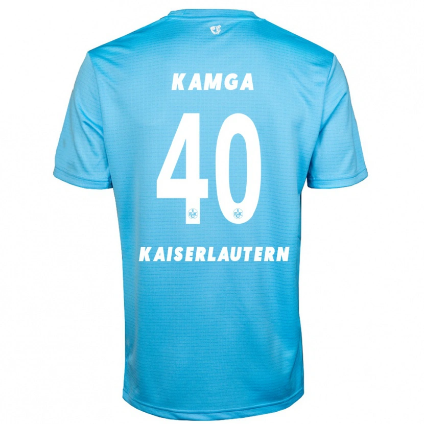 Danxen Heren Enis Kamga #40 Hemelsblauw Wit Keepersshirt 2025/26 T-Shirt België