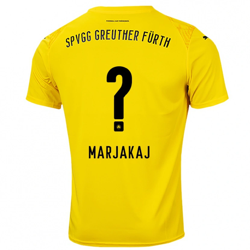 Danxen Heren Sabina Marjakaj #0 Geel Zwart Keepersshirt 2025/26 T-Shirt België