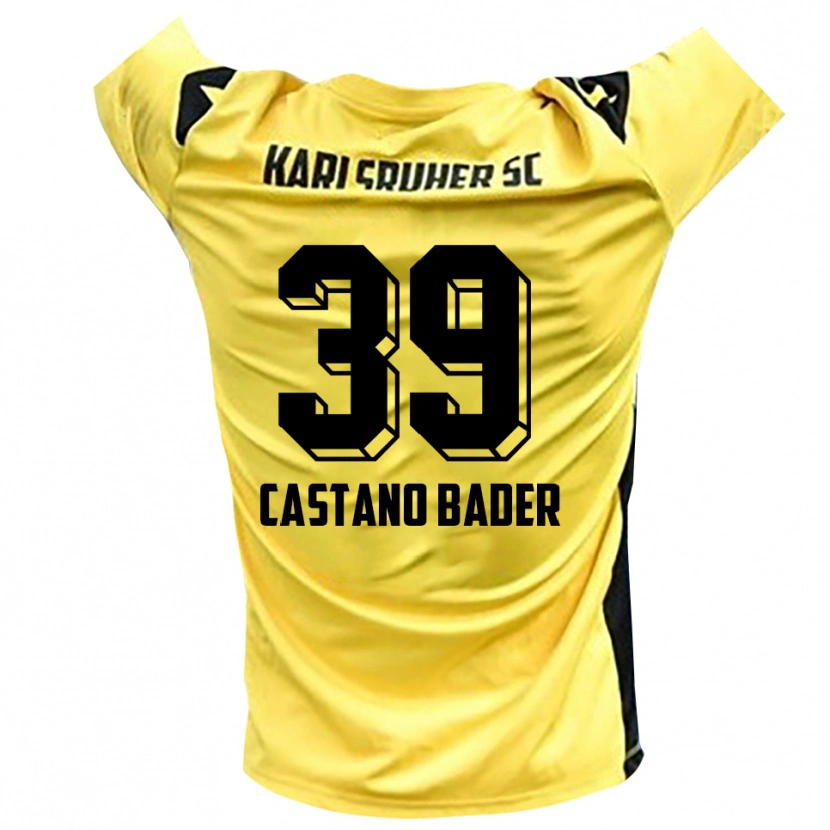 Danxen Heren Simeon Castano Bader #39 Geel Zwart Keepersshirt 2025/26 T-Shirt België